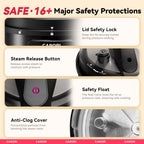 1200W 12-in-1 8Qt, Stainless Steel Pressure Cooker