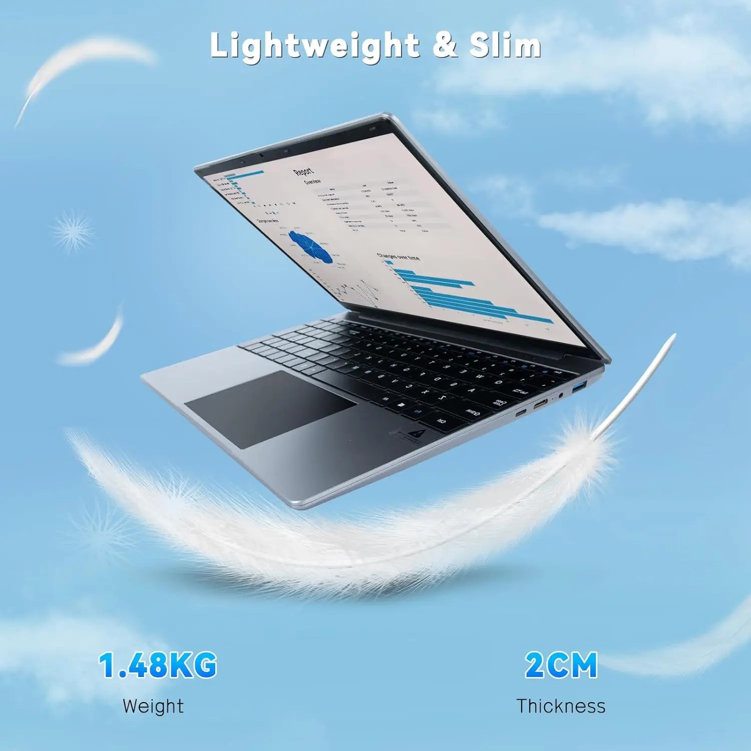 15.6 Inch Laptop Windows 11 Notebook 16G RAM 512GB