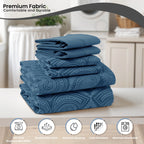 6 Piece Microfiber Bed Sheets with Flat Sheet, Deep Pocket Fitted Sheet