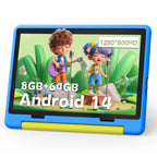 10 Inch Kids Tablet Android 14 Octa-Core 8GB RAM+64 GB ROM Parental Control with Kid Protective Case Great Gift for Toddler
