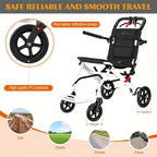 Large size Portable Folding Transport Wheelchair