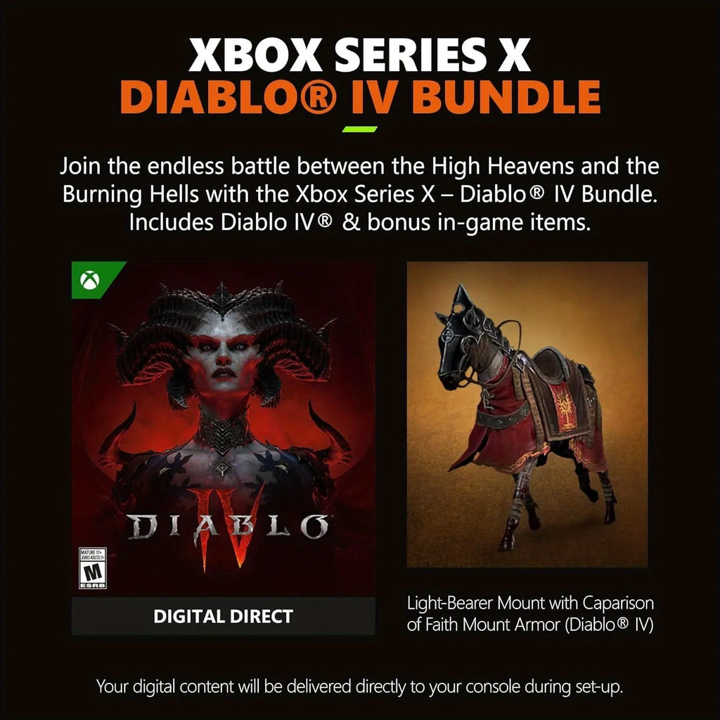 Microsoft Xbox Series X 1TB Console Diablo IV Bundle Black