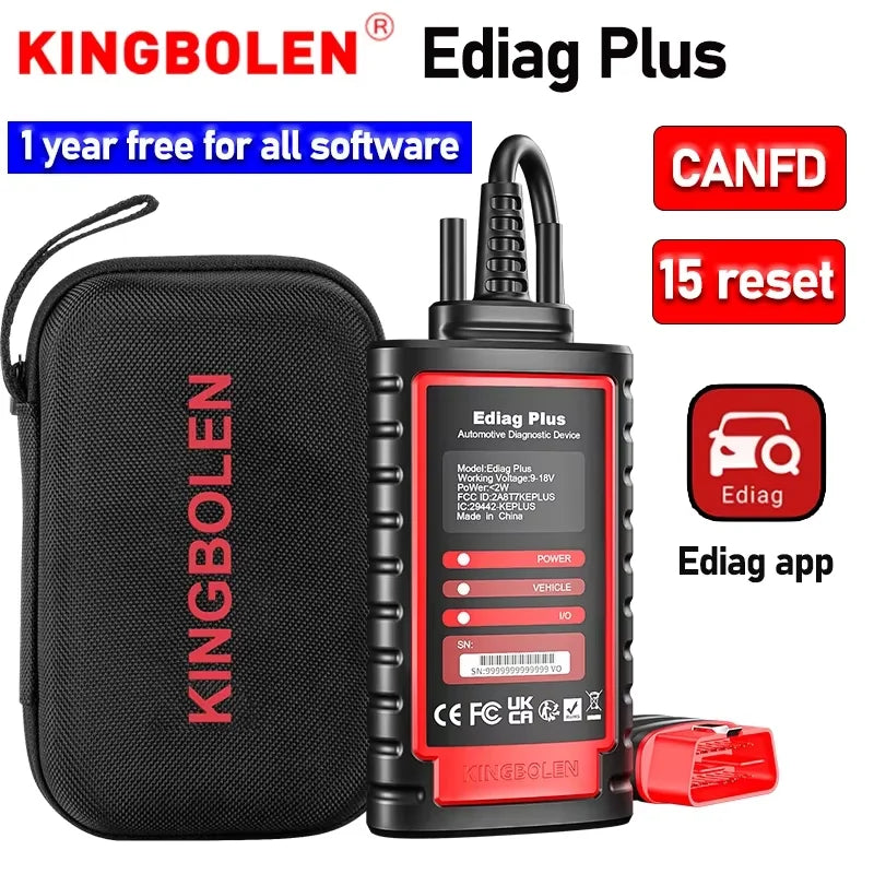 OBD2 Scanner Support CAN FD Protocols Fit For GM Car Brands Free Full Soft wares 16 Reset Functions ECU Code