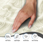 6 Piece Microfiber Bed Sheets with Flat Sheet, Deep Pocket Fitted Sheet