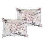 7 Piece Bed in a Bag Comforter Set, Marble Pattern Bedding Set with Sheets, Pink Grey All Season Bed Set for Bedroom