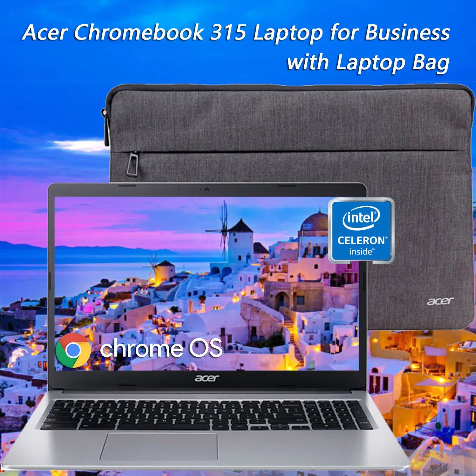 Acer Chromebook 315 Laptop for Business, 15.6" HD Display