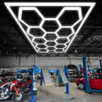 Hexagon Led Garage Lights with Frame 14 Hex Grid 720W
