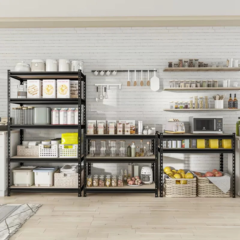 60/72 Inch Heavy-duty Metal Storage Rack, With A Load-bearing Capacity Of 2000 Pounds Per Layer, Adjustable Height Shelves