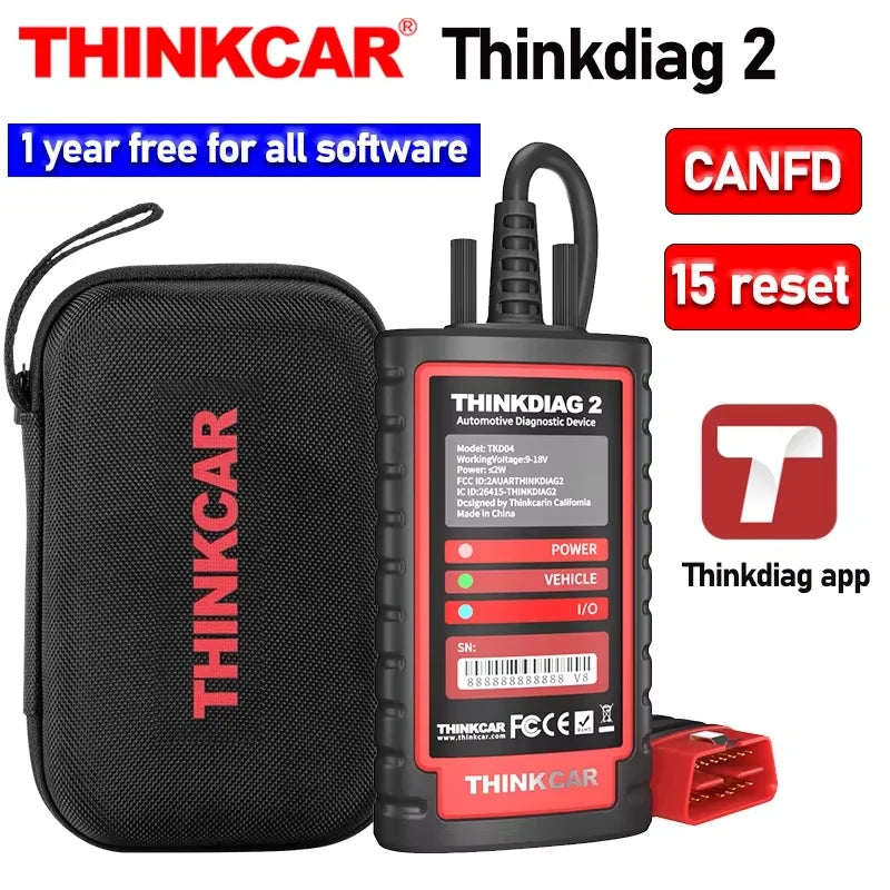 OBD2 Scanner Support CAN FD Protocols Fit For GM Car Brands Free Full Soft wares 16 Reset Functions ECU Code