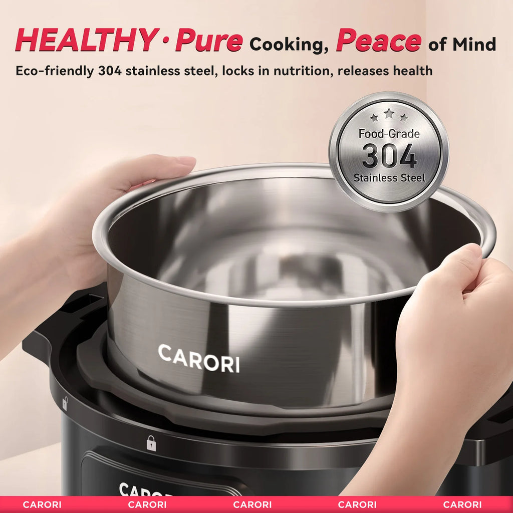 1200W 12-in-1 8Qt, Stainless Steel Pressure Cooker