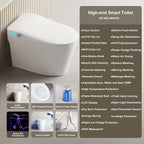 Elongated Smart Toilet with Bidet Built in, Foam Dispenser, Voice Control, One-Piece Bidet Toilet with Warm Water and Dryer