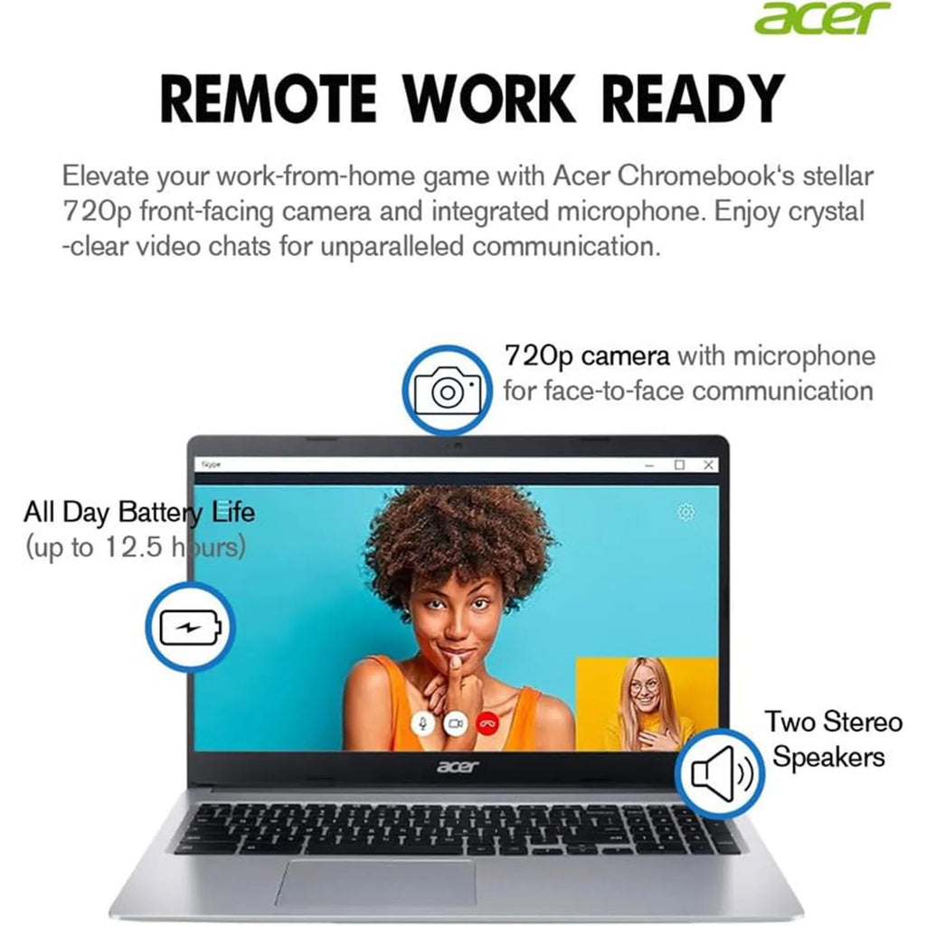 Acer Chromebook 315 Laptop for Business, 15.6" HD Display