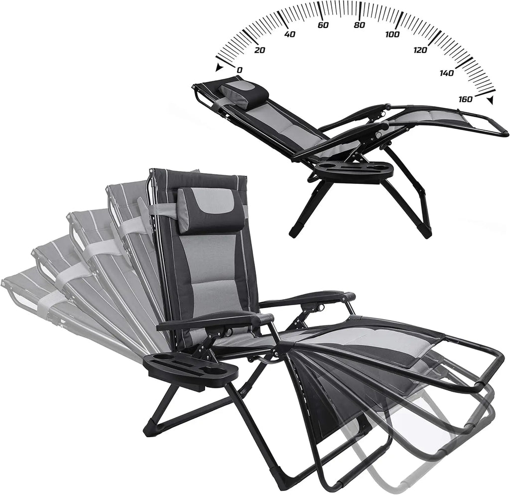 Zero Gravity Extra Wide Reclining Padded Seats with Sunshade
