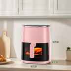 Air Fryer, 6-Quart with Viewing Window, 12-in-1 Functions, Pink