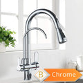 Purification Kitchen Faucets Black Pull Out Kitchen Water Filter