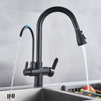 Purification Kitchen Faucets Black Pull Out Kitchen Water Filter