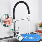 Purification Kitchen Faucets Black Pull Out Kitchen Water Filter