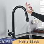Deck Mounted 360 Rotation Sensor Tap Cold and Hot Water Mixer Tap Battery Powered