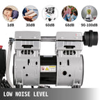 25/60L Air Compressor 110V/240V Oil-Free Air Compressor