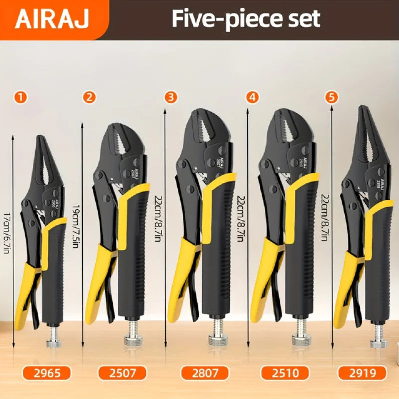 5 pcs Locking Pliers Set