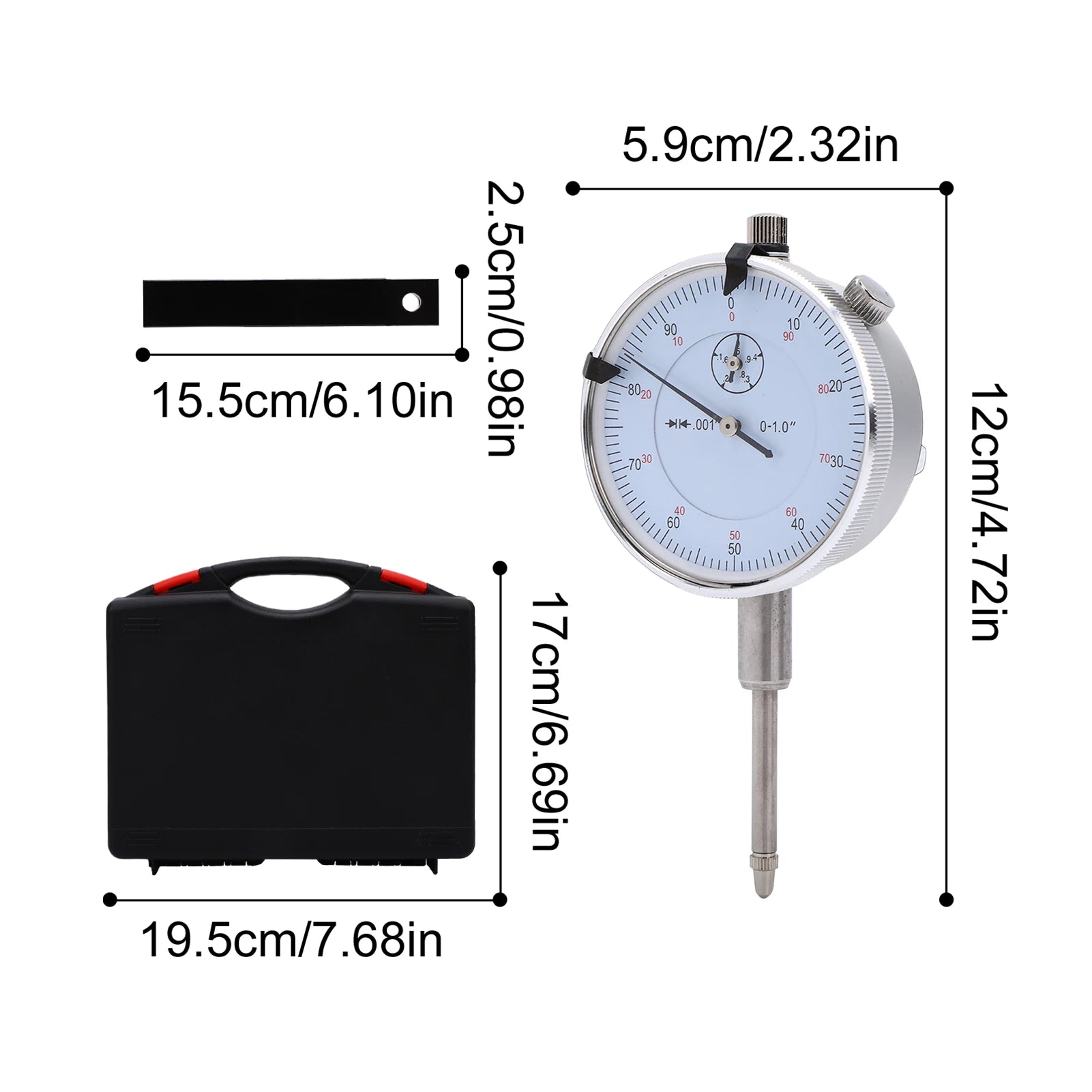 Sleeve Height and Counter Bore Gauge for All Compression-Ignition Engines Portable Cylinder Bore Gauge 0-1.00" Range 0.001"