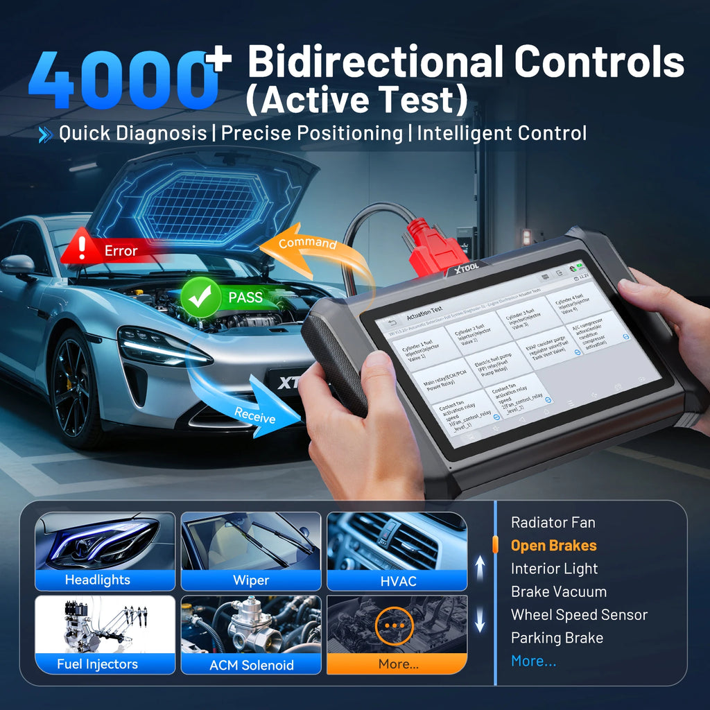 OBD2 Scanner ECU Coding Car scanner Bi-directional Automotive Tool key programmer 39+ Resets with CANFD DOIP FCA