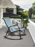 Outdoor E-coated Steel Rocker Seating for Front Porch Garden Patio Backyard