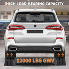 2Pcs Car Ramps for Oil Change, 12,000 LB(5 T) Capacity, Low Profile 6.25 in Lift Vehicle Service Ramps for Trucks, SUVs, Cars