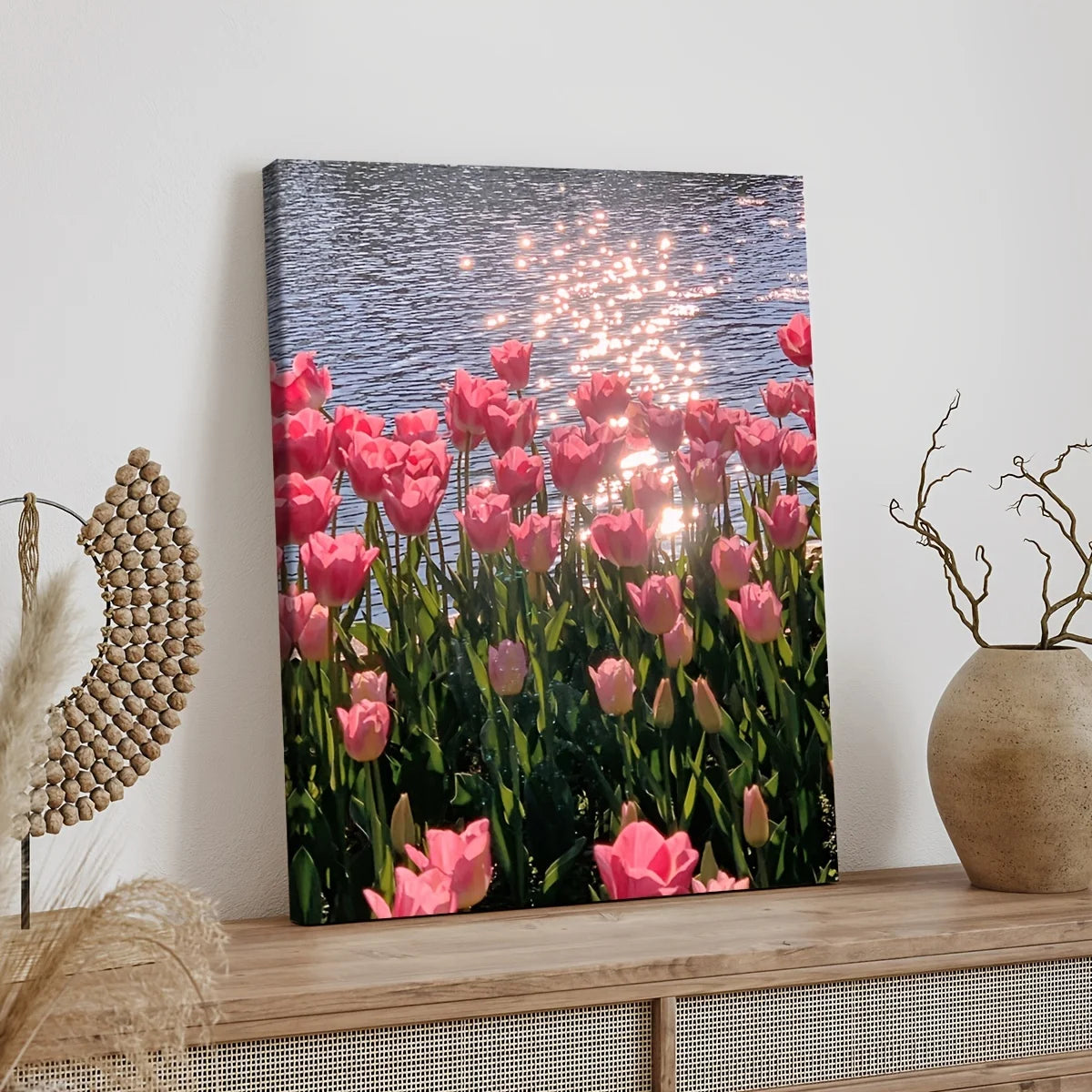 Pink Flower Artist Home Wall Decor