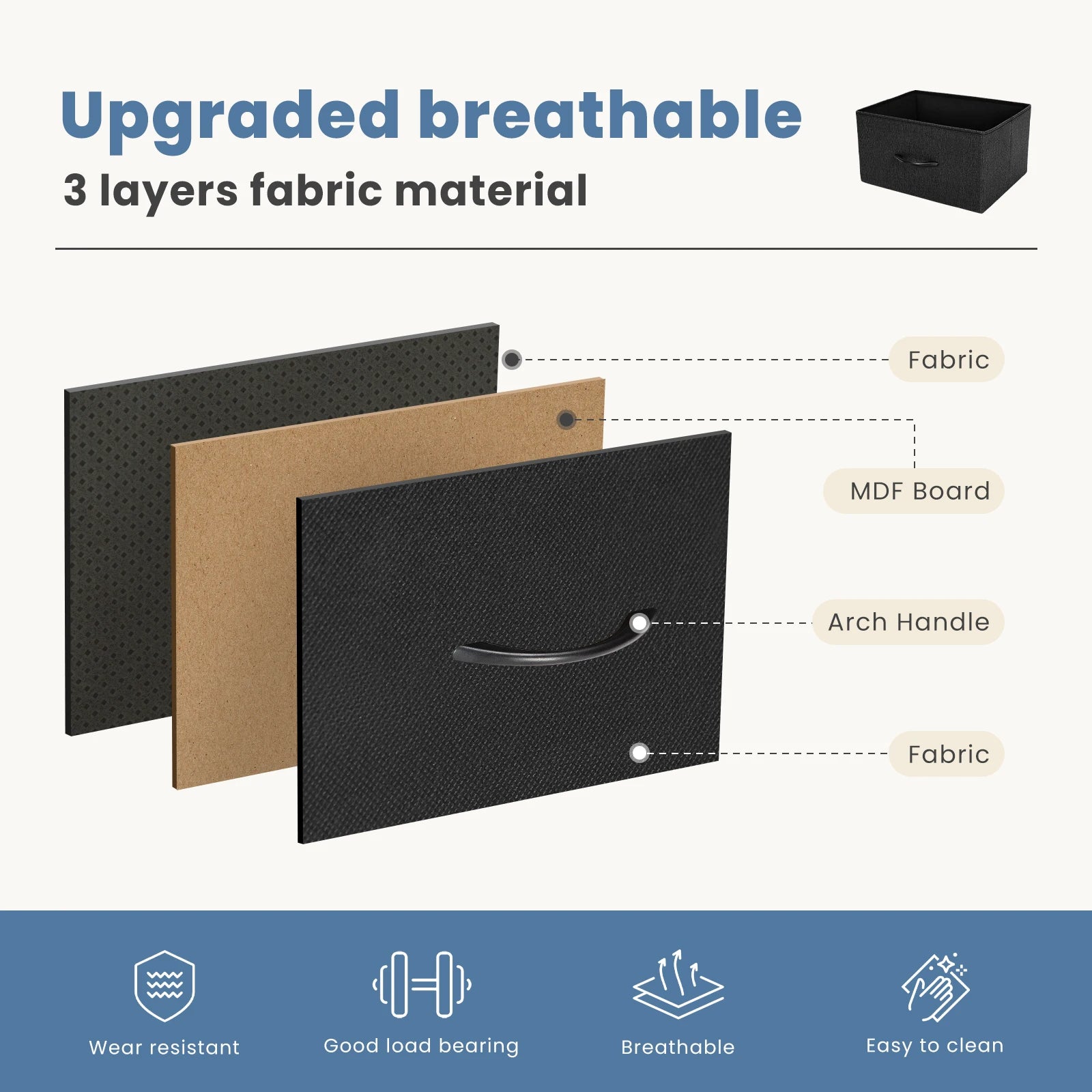 7 Fabric Drawers Organizer