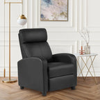 Massage Recliner with Lumbar Support and Adjustable Backrest