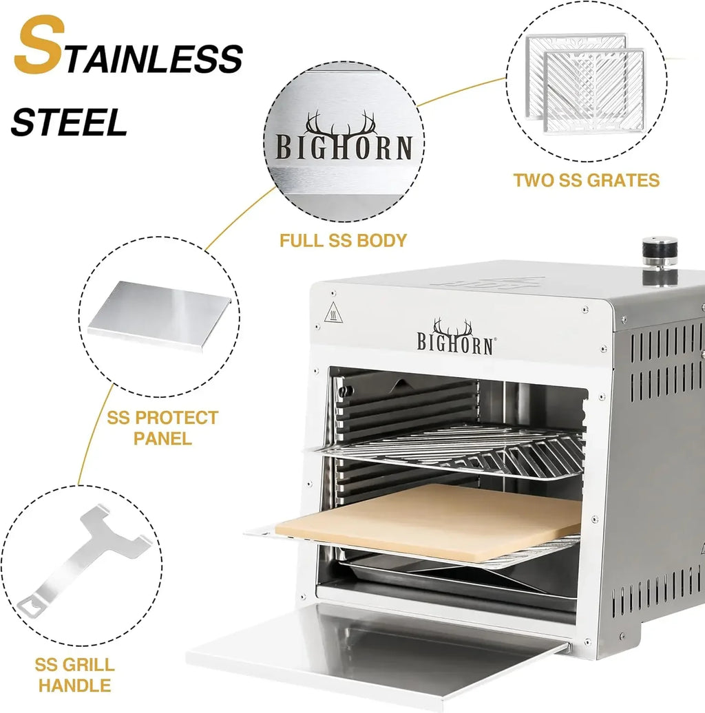 1500°F Small Infrared Propane Gas Grill