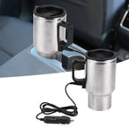 12V 450ml Electric Stainless Steel Travel Heating Coffee Cup