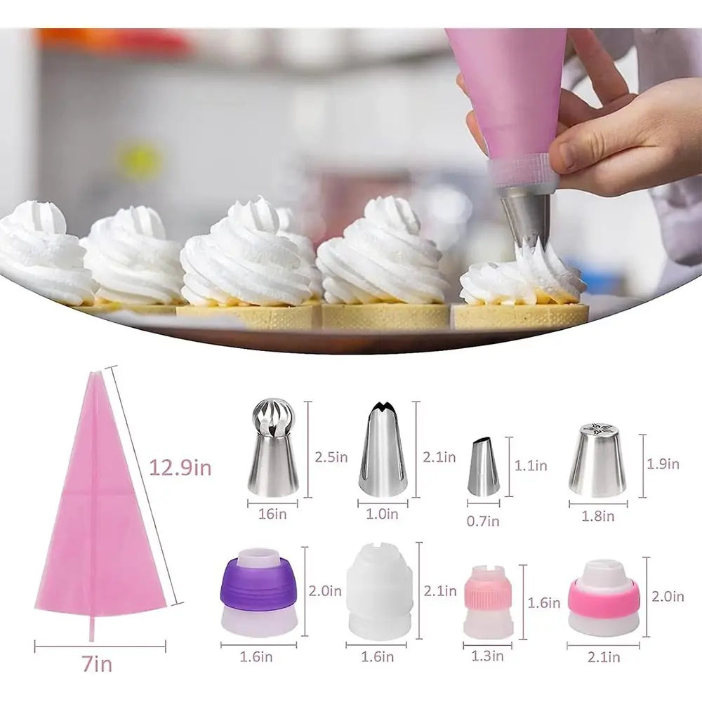 359pcs Cake Decorating Supplies Set, with 66 Tip Baking Set, Piping Bags and Beginner Set