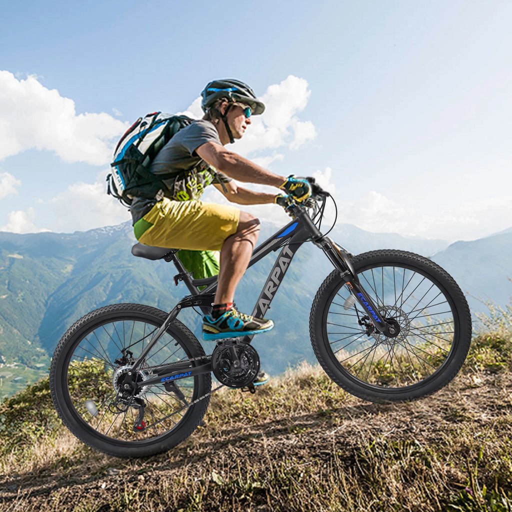 Dual Full Suspension Mountain Bike 24/26/27.5 Inch,  Mountain Bike, 21-Speed