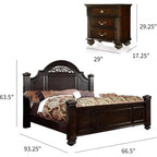 6-Piece Traditional Solid Wood Bedroom Set