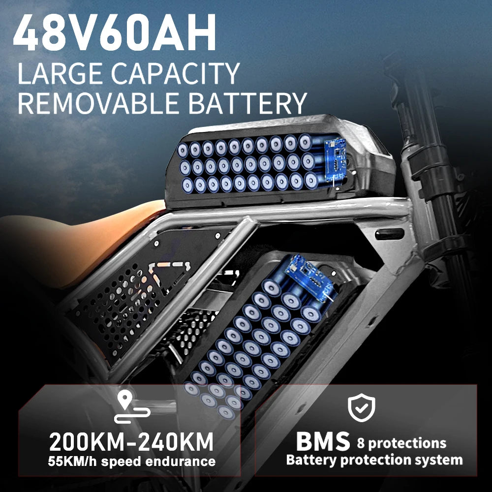 Adults Mountain Ebike All-Terrain Motorcycle