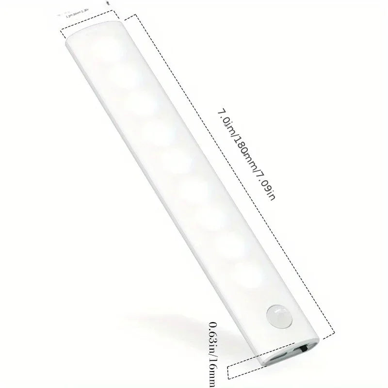 Under Cabinet Lights 1/3/5/6pcs, Motion Sensor Rechargeable  Battery Operated