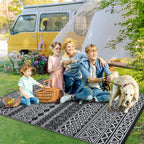 6x9 Patio Waterproof, Large Boho Portable Outdoor Area Rug