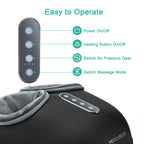 Foot Massager Machine with Heat Roller, Fully Wrapped Foot Massage