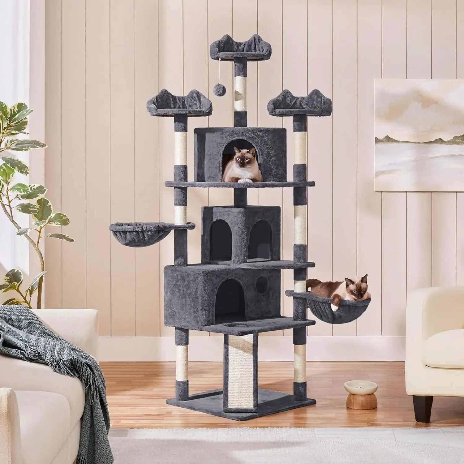 76.5in Multi-Level Large Cat Tree,
