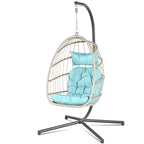 Indoor/Outdoor Swing Hammock Chair with Plush, Washable Cushions, 350LBS Capacity