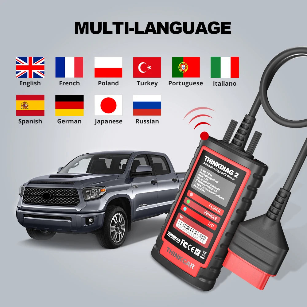 OBD2 Scanner Support CAN FD Protocols Fit For GM Car Brands Free Full Soft wares 16 Reset Functions ECU Code
