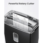 Deli 8-Sheet Micro Cut Paper Shredder, High Security for Home Office Use with Handle, Shreds Credit Card/Staple 4 Gallons
