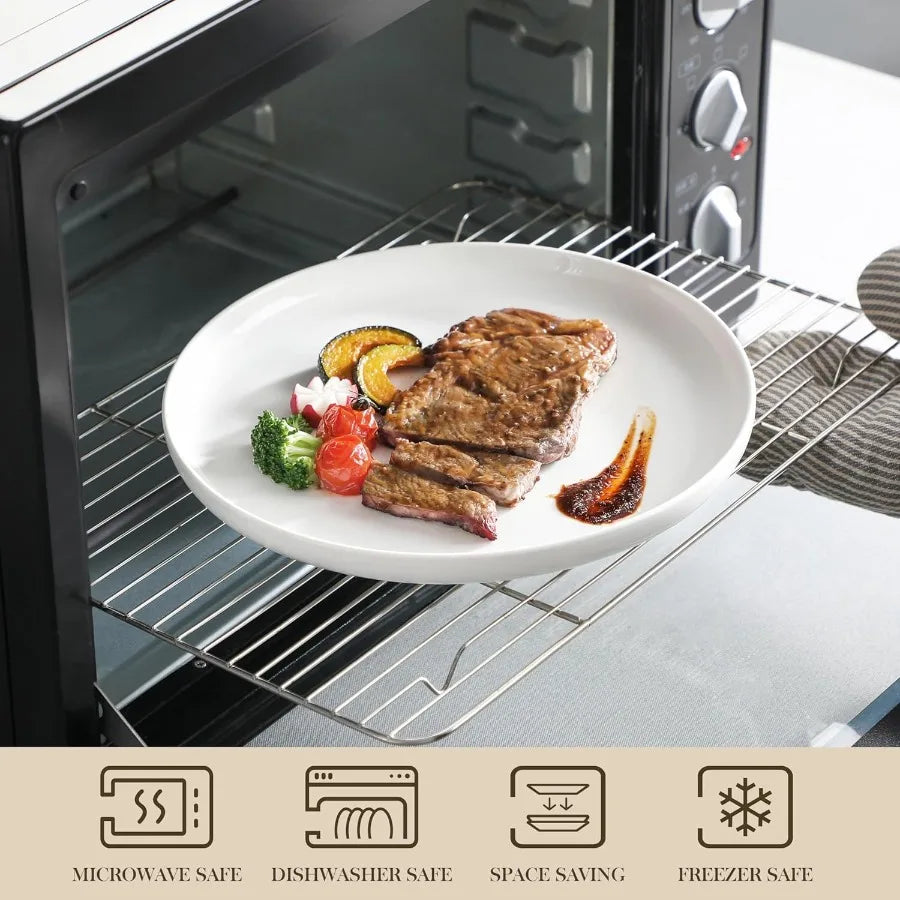 24 Pieces Modern Porcelain Dinnerware Set for 6