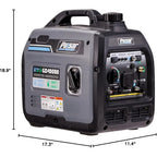 Portable 4000W Ultra-Quiet Dual-Fuel Generator with Parallel Capability, RV and CARB Approved