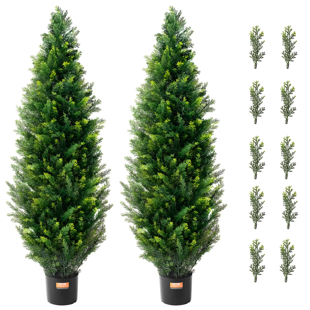 Artificial Cedar Topiary Tree, Evergreen