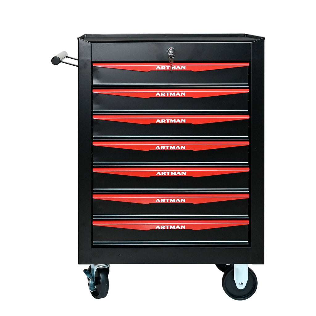 Rolling Metal Tool Chest with 7 Drawers