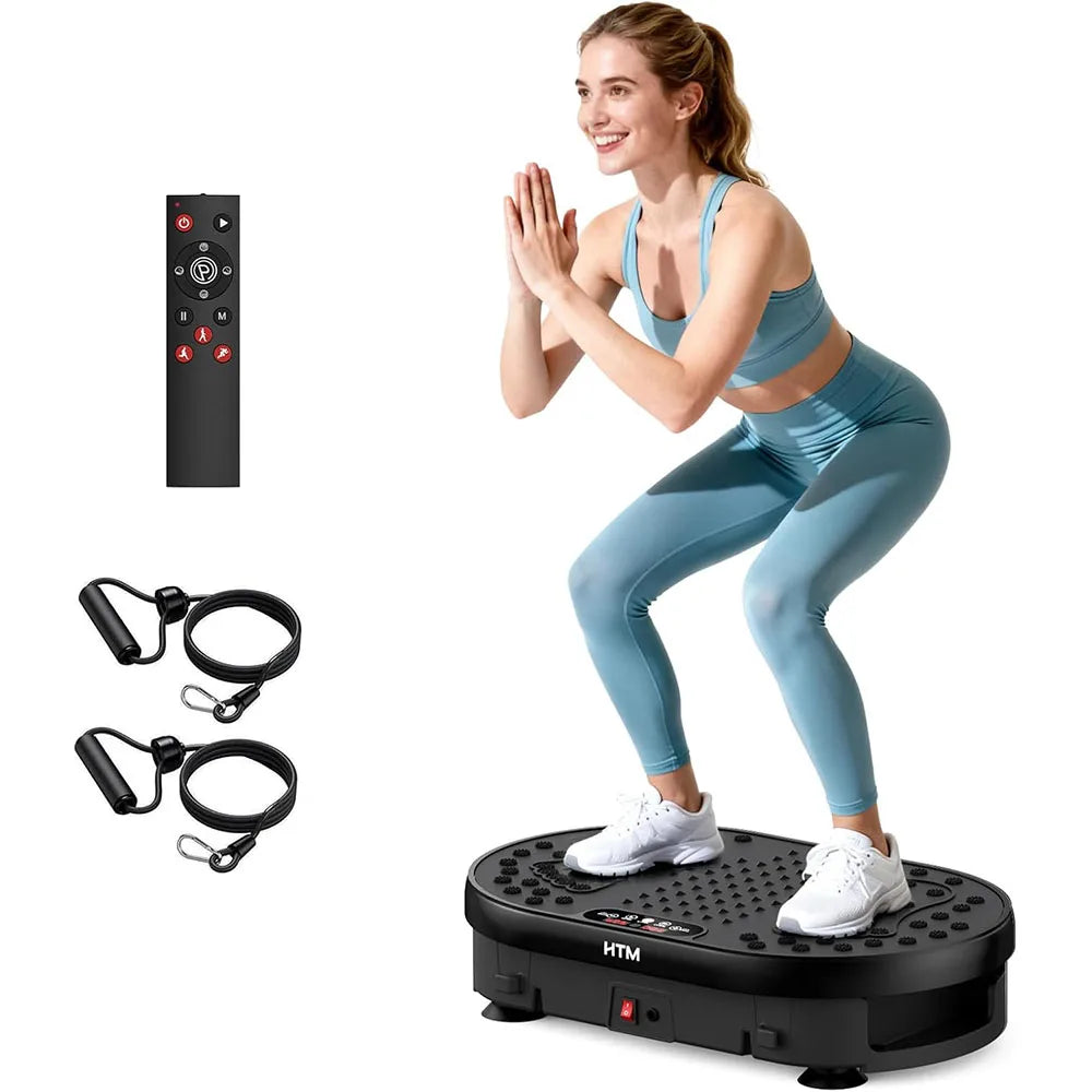 Vibration Plate Exercise Machine 120 Speed Levels 9 Preset Programs