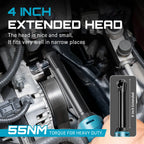 6" Extended Ratchet Wrench 3/8"Cordless Electric Wrench 55Nm 12V Rechargeable